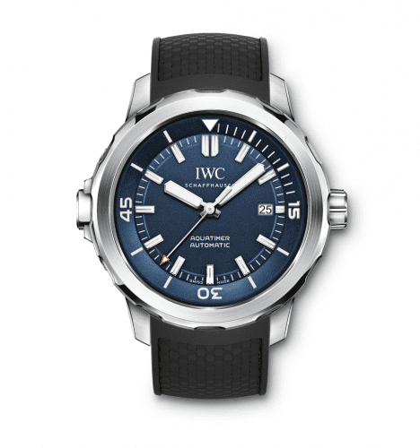 IWC Aquatimer Automatic Stainless Steel / Blue / Rubber / Expedition Jacques-Yves Cousteau IW3290-05