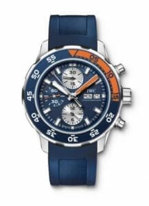 IWC Aquatimer Chronograph Stainless Steel / Blue / Rubber IW3767-04