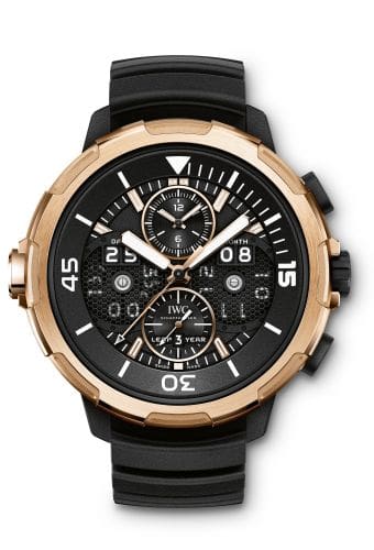 IWC Aquatimer Perpetual Calendar Digital Date-Month Titanium / Red Gold / Black IW3794-01