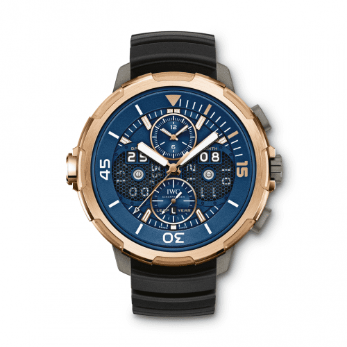 IWC Aquatimer Perpetual Calendar Digital Date-Month Titanium / Red Gold / Blue IW3794-02