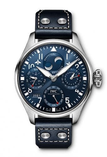 IWC Big Pilot's Watch Perpetual Calendar Stainless Steel / Blue IW5036-05