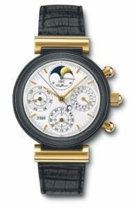 IWC Da Vinci Perpetual Black Ceramic / Yellow Gold / White / English IW3755-03