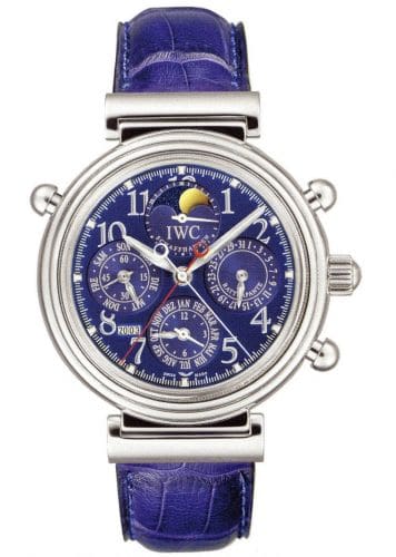 IWC Da Vinci Perpetual Rattrapante Platinum / Blue / Italian IW3754-06