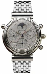 IWC Da Vinci Perpetual Rattrapante Platinum / Silver / French / Bracelet IW9254-08