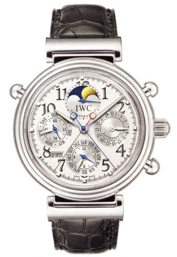 IWC Da Vinci Perpetual Rattrapante Platinum / Silver / Italian IW3754-10