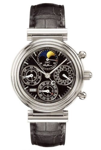 IWC Da Vinci Perpetual Stainless Steel / Black / Italian IW3750-29