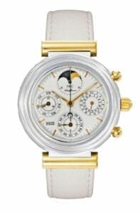 IWC Da Vinci Perpetual White Ceramic / Yellow Gold / White / English IW3755-07