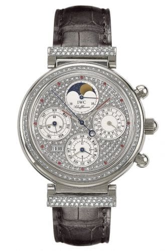 IWC Da Vinci Perpetual White Gold / Diamond / Paved / French IW8153-16