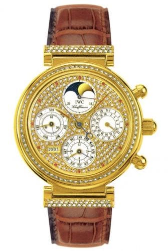 IWC Da Vinci Perpetual Yellow Gold / Diamond / Paved / English IW8153-07