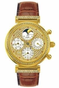 IWC Da Vinci Perpetual Yellow Gold / Diamond / Paved / French IW8153-08