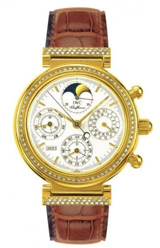 IWC Da Vinci Perpetual Yellow Gold / Diamond / White / English IW8153-03