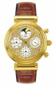 IWC Da Vinci Perpetual Yellow Gold / Paved / English IW3750-17