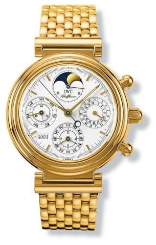 IWC Da Vinci Perpetual Yellow Gold / White / German / Bracelet IW9252-01