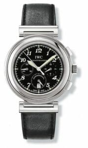 IWC Da Vinci SL Chronograph MecaQuartz Stainless Steel / Black Breguet / Nappa IW3728-10