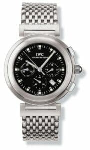 IWC Da Vinci SL Chronograph MecaQuartz Stainless Steel Brushed / Black / Bracelet IW3728-05