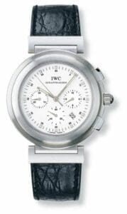 IWC Da Vinci SL Chronograph MecaQuartz Stainless Steel Brushed / White / Croco IW3728-08