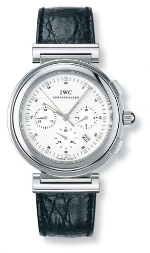 IWC Da Vinci SL Chronograph MecaQuartz Stainless Steel / White / Croco IW3728-07