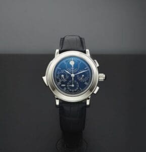 IWC Destriero Scafusia Platinum / Blue / English IW1868-10