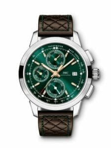 IWC Ingenieur Chronograph Classic Stainless Steel / Green / Calf / Kuwait City IW3808-04