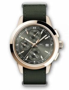IWC Ingenieur Chronograph Custom Red Gold / Green-Gold / NATO IW3808-DB