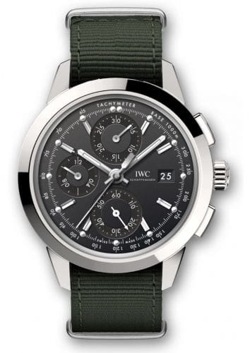 IWC Ingenieur Chronograph Custom Stainless Steel / Black-Rhodium / NATO IW3808-AZ