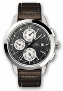 IWC Ingenieur Chronograph Custom Stainless Steel / Black-Silver-Black / Calf IW3808-BU