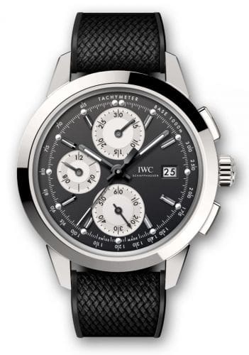 IWC Ingenieur Chronograph Custom Stainless Steel / Black-Silver-Black / Rubber IW3808-BW