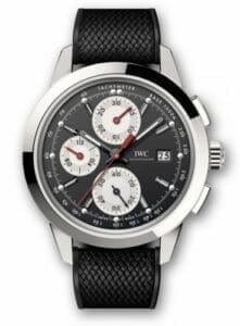 IWC Ingenieur Chronograph Custom Stainless Steel / Black-Silver-Red / Rubber IW3808-CB