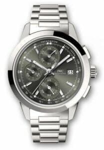 IWC Ingenieur Chronograph Custom Stainless Steel / Green-Rhodium / Bracelet IW3808-BR