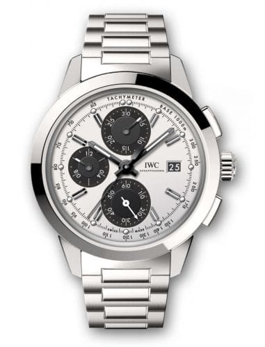 IWC Ingenieur Chronograph Custom Stainless Steel / Silver-Black-Black / Bracelet IW3808-CH
