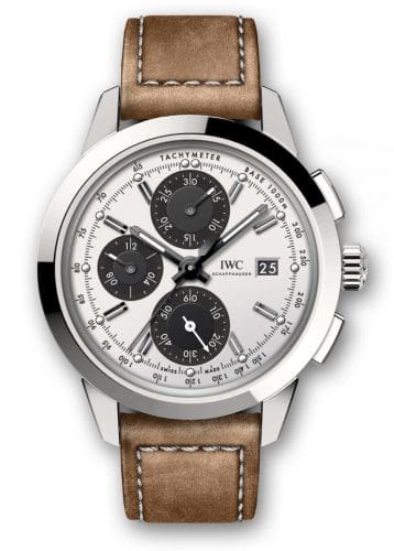 IWC Ingenieur Chronograph Custom Stainless Steel / Silver-Black-Black / Calf IW3808-CF