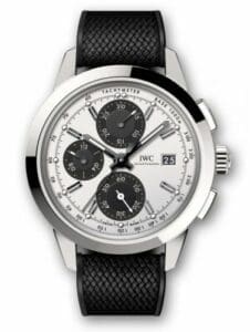 IWC Ingenieur Chronograph Custom Stainless Steel / Silver-Black-Black / Rubber IW3808-CG