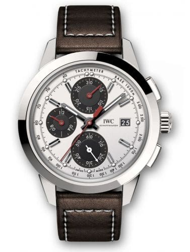 IWC Ingenieur Chronograph Custom Stainless Steel / Silver-Black-Red / Calf IW3808-CL