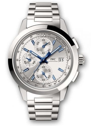 IWC Ingenieur Chronograph Custom Stainless Steel / Silver-Blue / Bracelet IW3808-AS