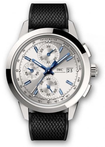 IWC Ingenieur Chronograph Custom Stainless Steel / Silver-Blue / Rubber IW3808-AR