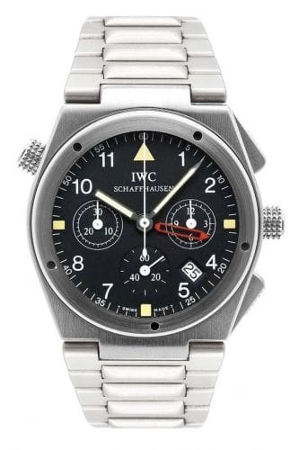 IWC Ingenieur Mecaquartz Chronograph Alarm Stainless Steel / Black / Bracelet IW3805-01