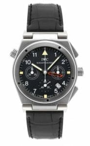 IWC Ingenieur Mecaquartz Chronograph Alarm Stainless Steel / Black / Strap IW3815-01