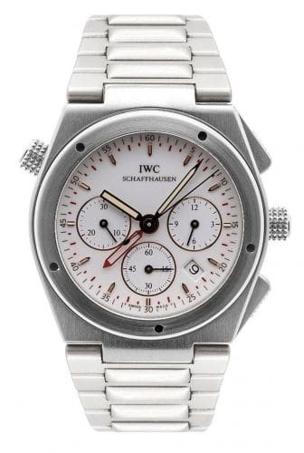 IWC Ingenieur Mecaquartz Chronograph Alarm Stainless Steel / White / Bracelet IW3805-03