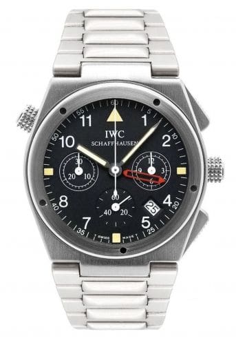 IWC Ingenieur Mecaquartz Chronograph Alarm White Gold / Black / Bracelet IW9515-04
