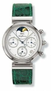 IWC Kleine Da Vinci Stainless Steel / White / Green Croco IW3736-10