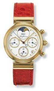 IWC Kleine Da Vinci Yellow Gold / White / Red Croco IW3736-03