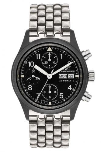 IWC Pilot's Watch Chronograph Ceramic / French / Bracelet IW3705-08