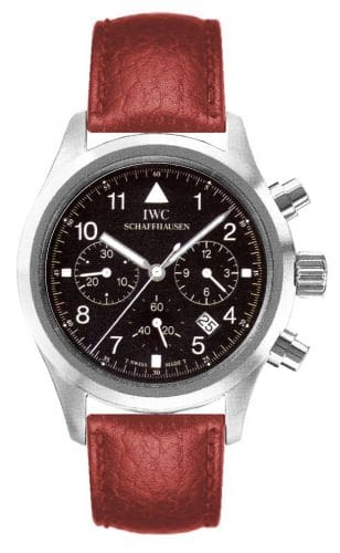 IWC Pilot's Watch Chronograph Mecaquartz Stainless Steel / Black / Strap IW3741-07