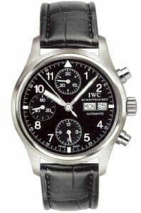 IWC Pilot's Watch Chronograph Stainless Steel / Black / English / Strap IW3706-03
