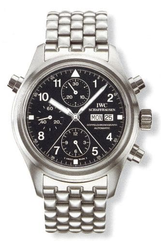 IWC Pilot's Watch Doppelchronograph Stainless Steel / Black / English / Bracelet IW3711-19
