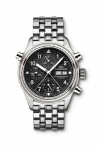 IWC Pilot's Watch Doppelchronograph Stainless Steel / Black / English / Bracelet IW3713-19