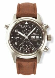 IWC Pilot's Watch Doppelchronograph Stainless Steel / Black / English / Strap IW3713-07