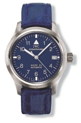 IWC Pilot's Watch Mark XII Platinum / Blue / Strap IW3241-07