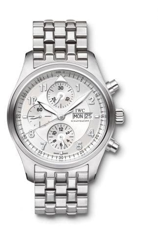 IWC Pilot's Watch Spitfire Chronograph Stainless Steel / Silver / Bracelet IW3717-05