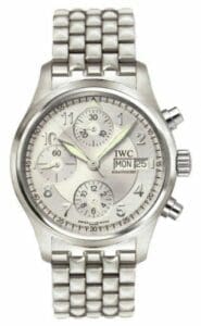 IWC Pilot's Watch Spitfire Chronograph Stainless Steel / Silver / English / Bracelet IW3706-28